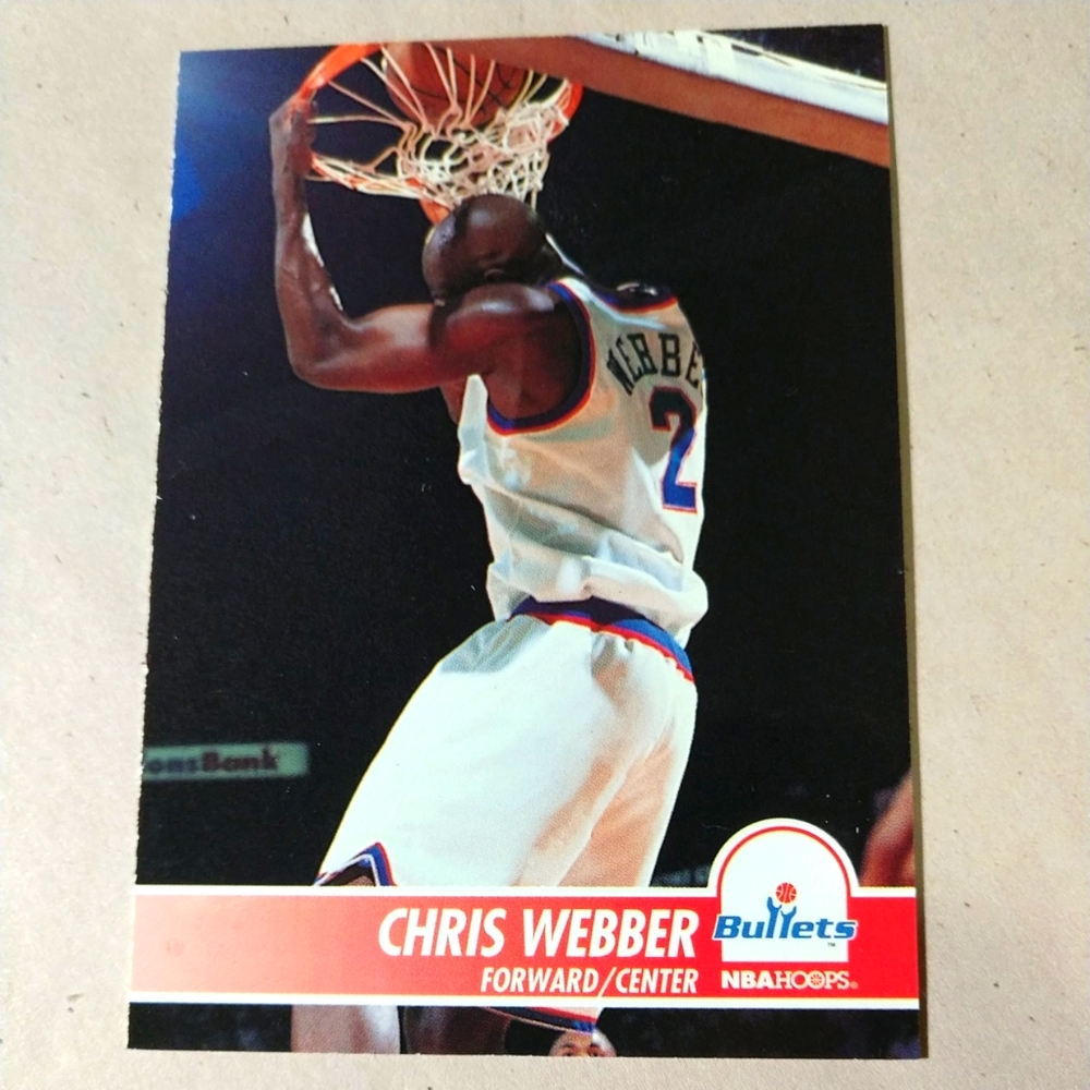 3/$15.  Chris Webber #382 1994 Nba Hoops Card Near Mint
